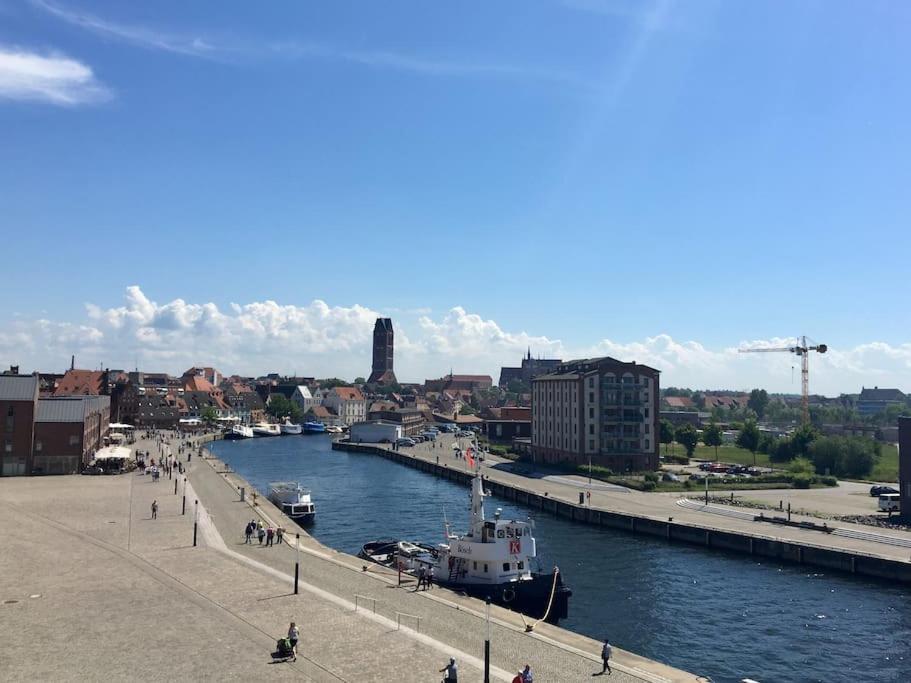 Historischer Ohlerich Speicher Hafen Wismar Ap.18 Exterior foto